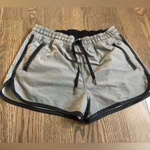 lululemon varsity shorts in slate gray